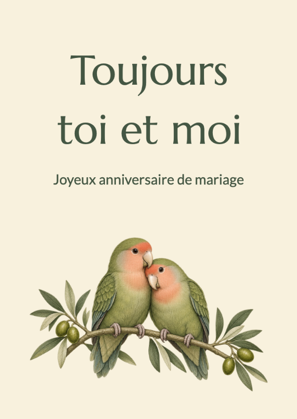 Même branche, nouvelle saison: Cartes d’anniversaire de mariage