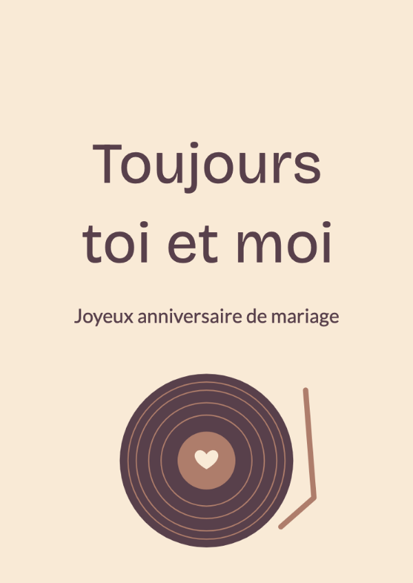Notre chanson préférée: Cartes d’anniversaire de mariage