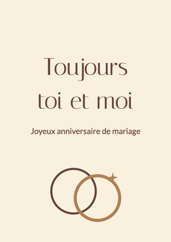 Toujours enlacés: Cartes d’anniversaire de mariage