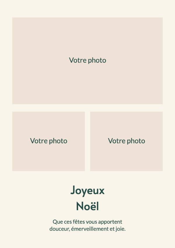Trois petits souvenirs: Trois photos modifiables séparément dans une galerie de fêtes moderne.