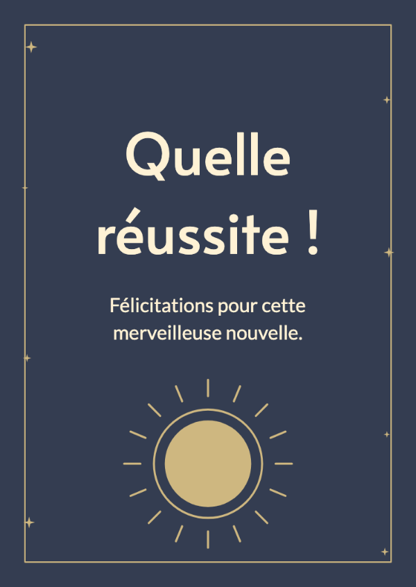 Un moment éclatant: Cartes de félicitations