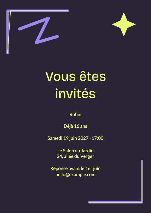 Une nuit en néon: Du lilas électrique et du citron vert pour une composition nocturne pleine d’énergie.