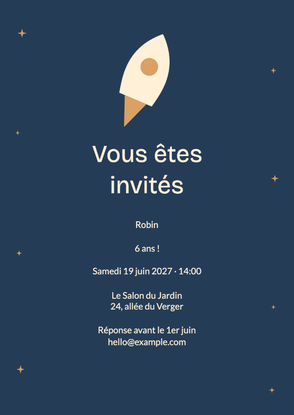 Explorateur de l’espace: Invitations d’anniversaire
