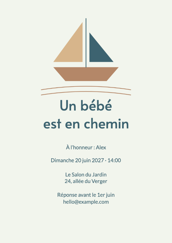 Une petite aventure: Invitations pour baby shower
