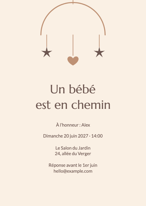 Petites merveilles: Invitations pour baby shower