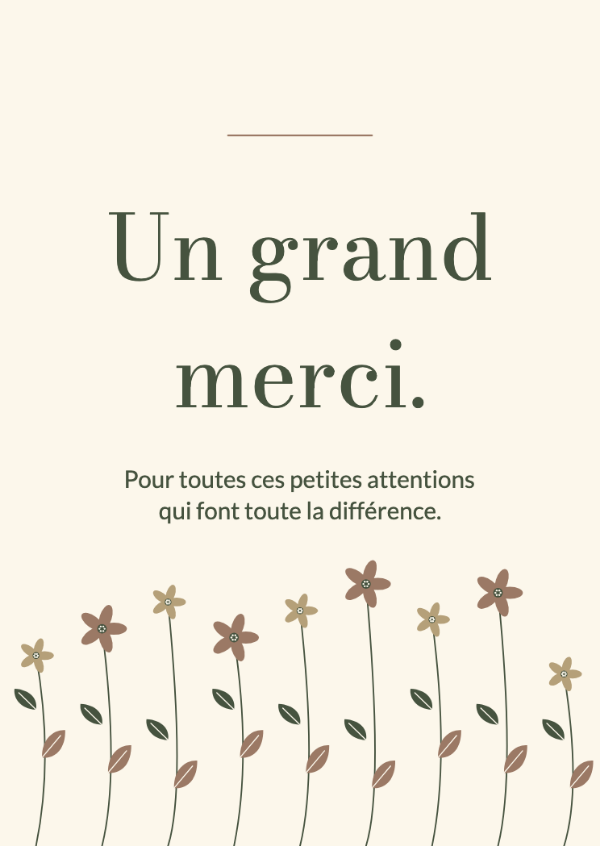 Cueillies au jardin: De fines tiges champêtres et de petites fleurs sur un ivoire chaleureux.