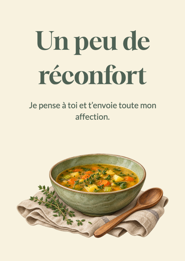 Un peu de réconfort: Cartes de bon rétablissement