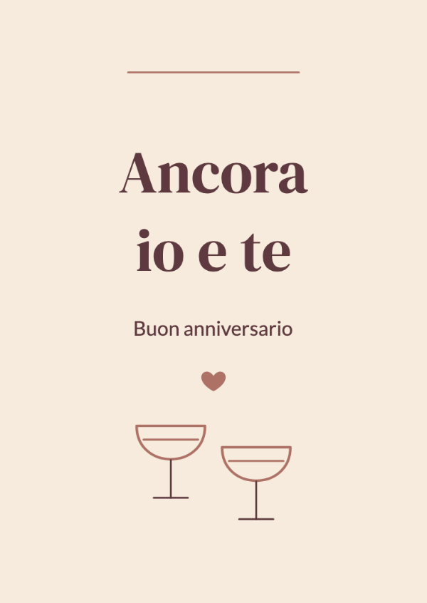 Meglio con il tempo: Biglietti di anniversario