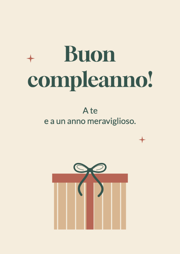 Il regalo più bello: Un pacchetto curato, con nastro a righe e un morbido fiocco.