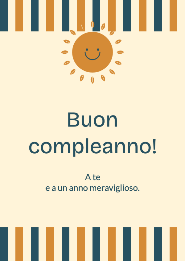 Dalla parte del sole: Righe estive, un sole smerlato e una vivace palette rétro.