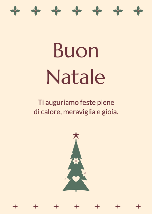 L’albero di Natale folk: Un abete decorativo ricco di fiori folk, cuori e piccole stelle.