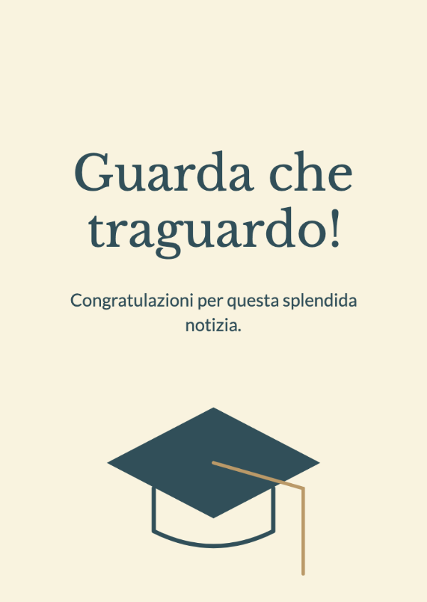 Il prossimo capitolo: Biglietti di congratulazioni