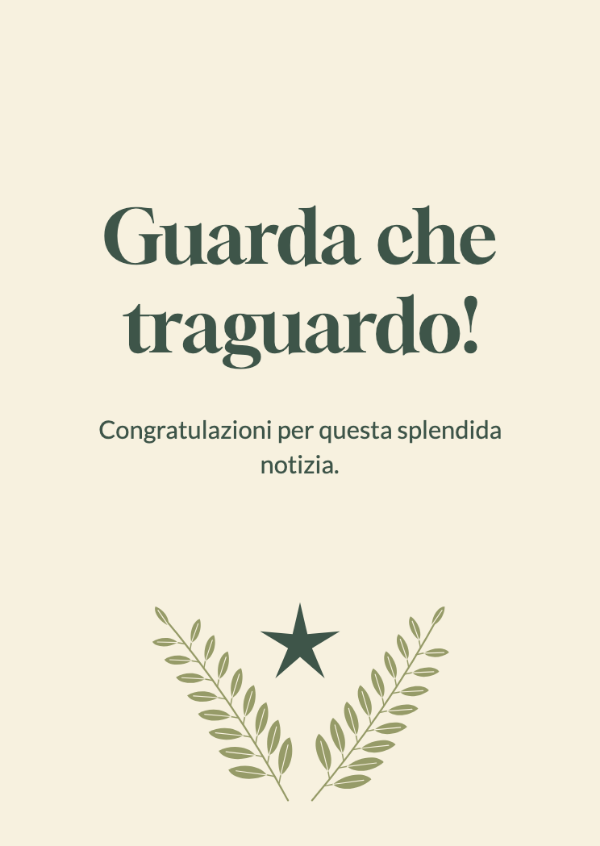 Meritatissimo: Biglietti di congratulazioni