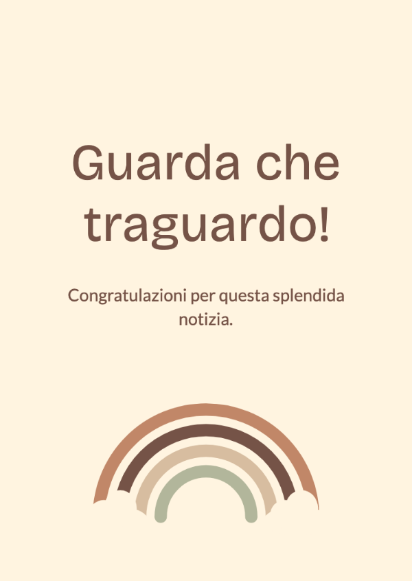 Orizzonti luminosi: Biglietti di congratulazioni