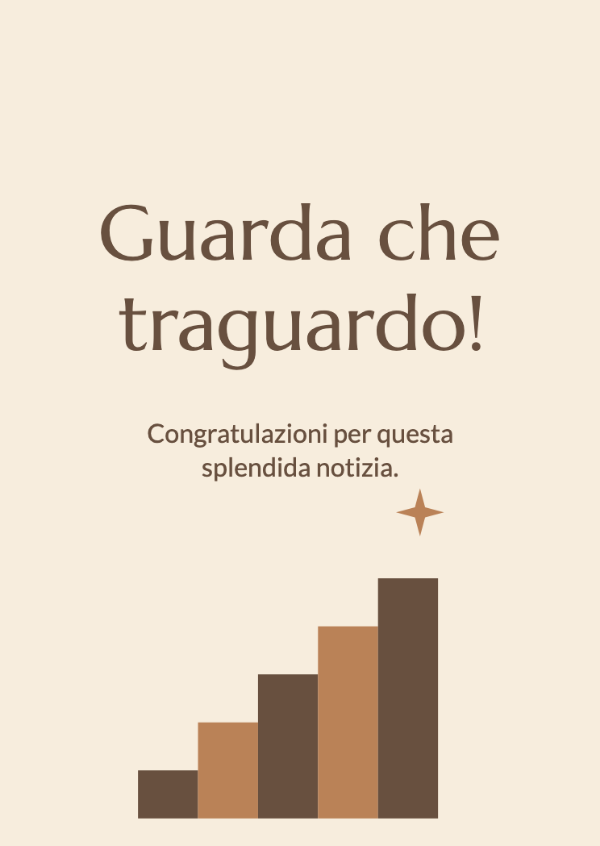 Sempre più in alto: Biglietti di congratulazioni