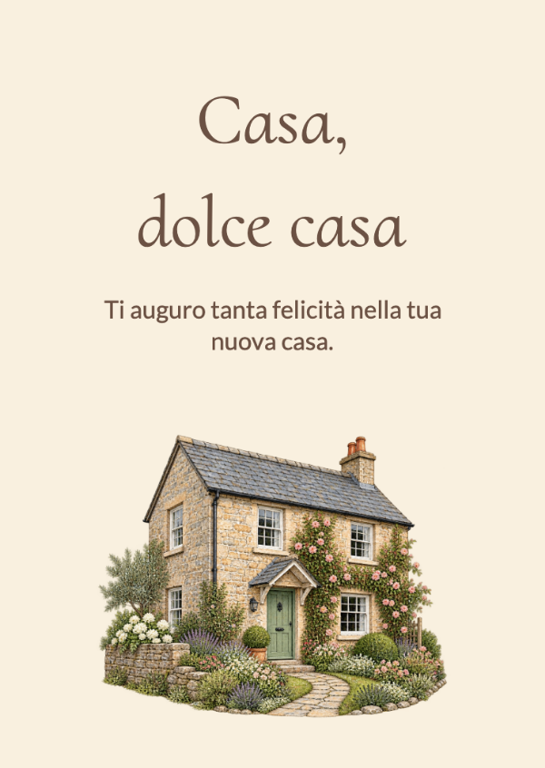 La casetta: Biglietti per la nuova casa