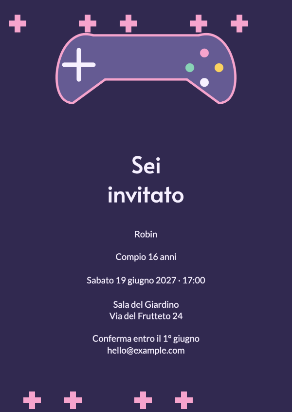 Passa al livello successivo: Stelle pixel, un controller illustrato e vivaci colori arcade.