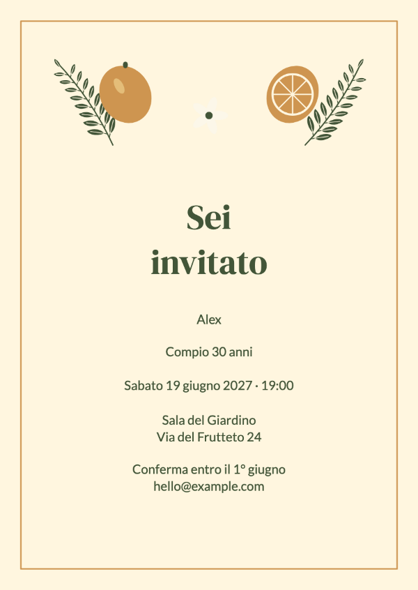 Un pomeriggio di aperitivo: Inviti di compleanno