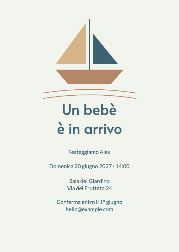 Una piccola avventura: Inviti per baby shower
