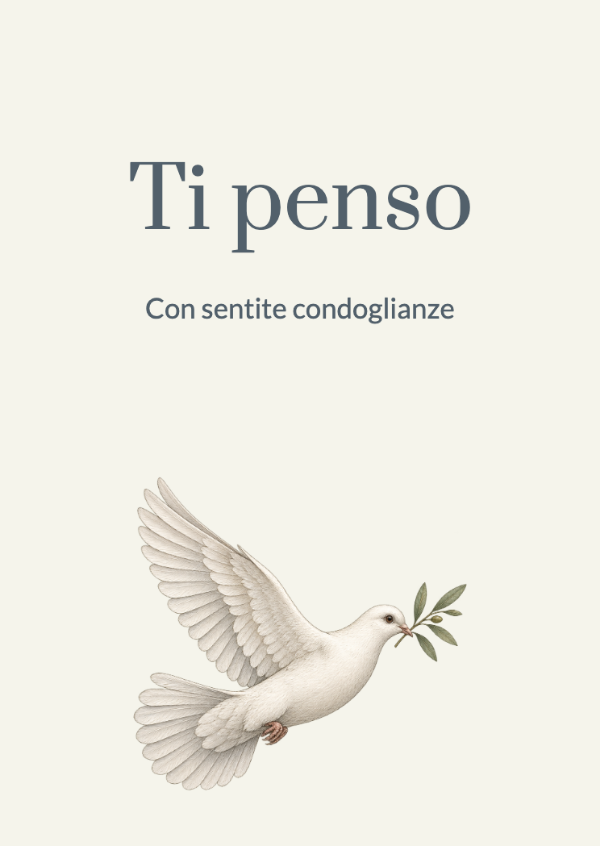 Un pensiero sereno: Biglietti di condoglianze