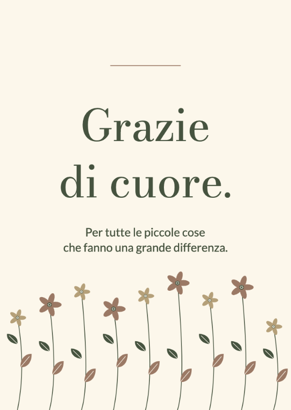 Raccolti in giardino: Delicati steli di prato e piccoli fiori su avorio caldo.