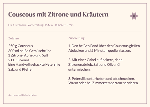 Mit Liebe gemacht: Rezeptkarten