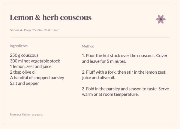 Made with love: Recipe cards