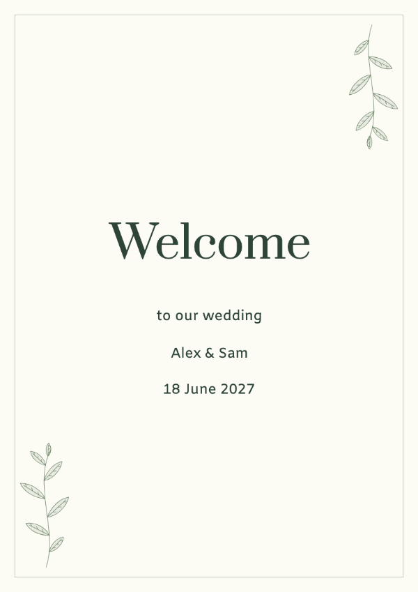 Garden green: Prata brings fine strokes and a more formal rhythm to names. Amiko provides a compact supporting voice. Check the fine strokes on your actual paper before printing the whole set.