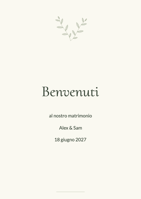 Uliveto: Rami d’ulivo, avorio caldo e lettere serif eleganti per una festa in giardino.