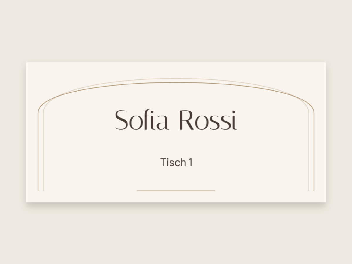 Hochzeitsdesign Moderner Bogen mit Italiana und Barlow