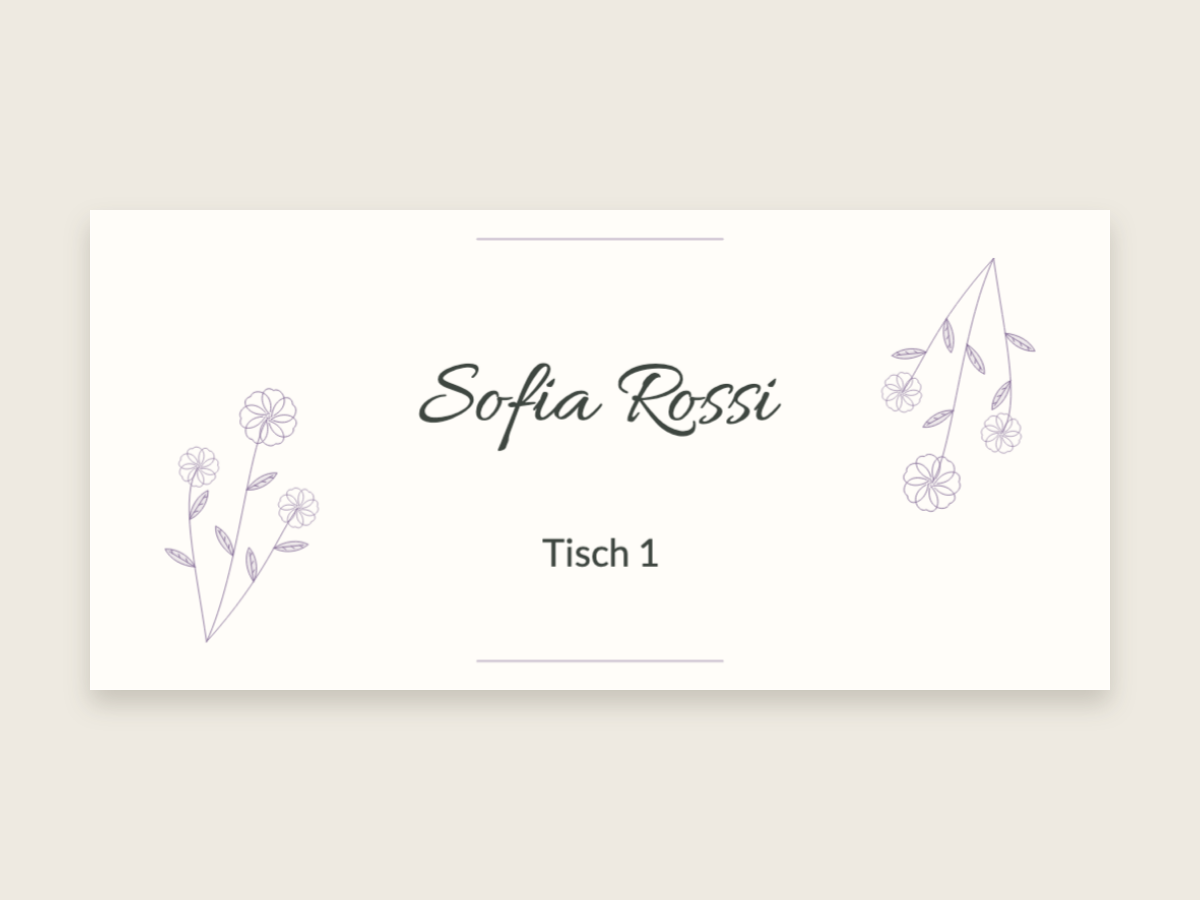 Hochzeitsdesign Wildblumenwiese mit Allura und Lato