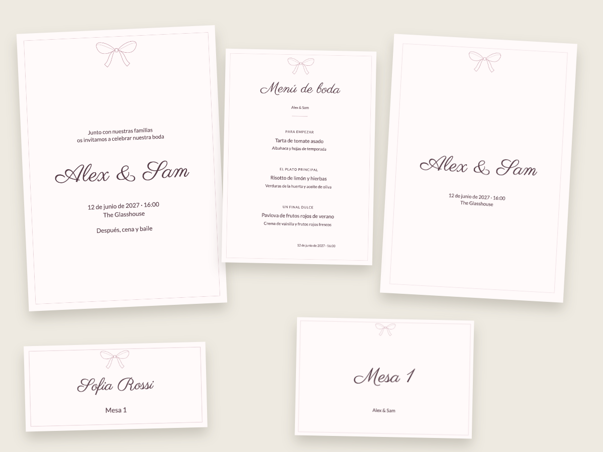 Diseño de boda Cinta de seda con Parisienne y Lato